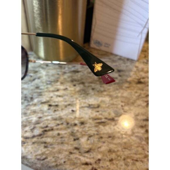 Gucci Acetate Aviator Sunglasses Tortoise MSRP $499 - Picture 8 of 10